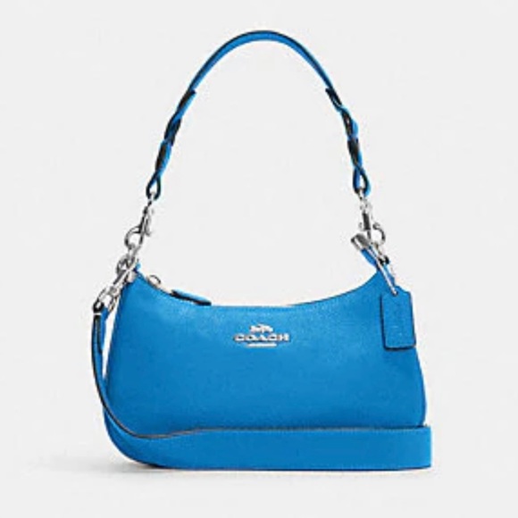 Authentic Coach Teri Shoulder Bag in Racer Blue NWT - Picture 1 of 4